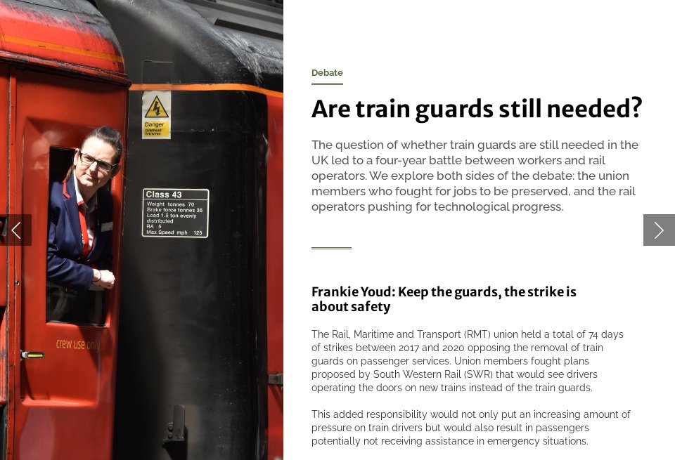 Debate are train guards still needed? Future Rail Issue 91 July 2021