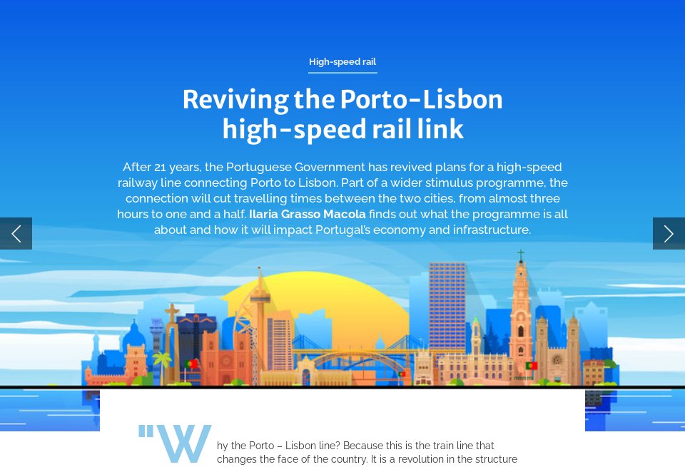 Reviving the PortoLisbon highspeed rail link Future Rail Issue 89