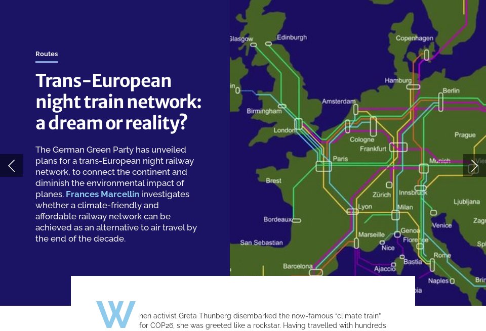 Trans european night train network a dream or reality future rail