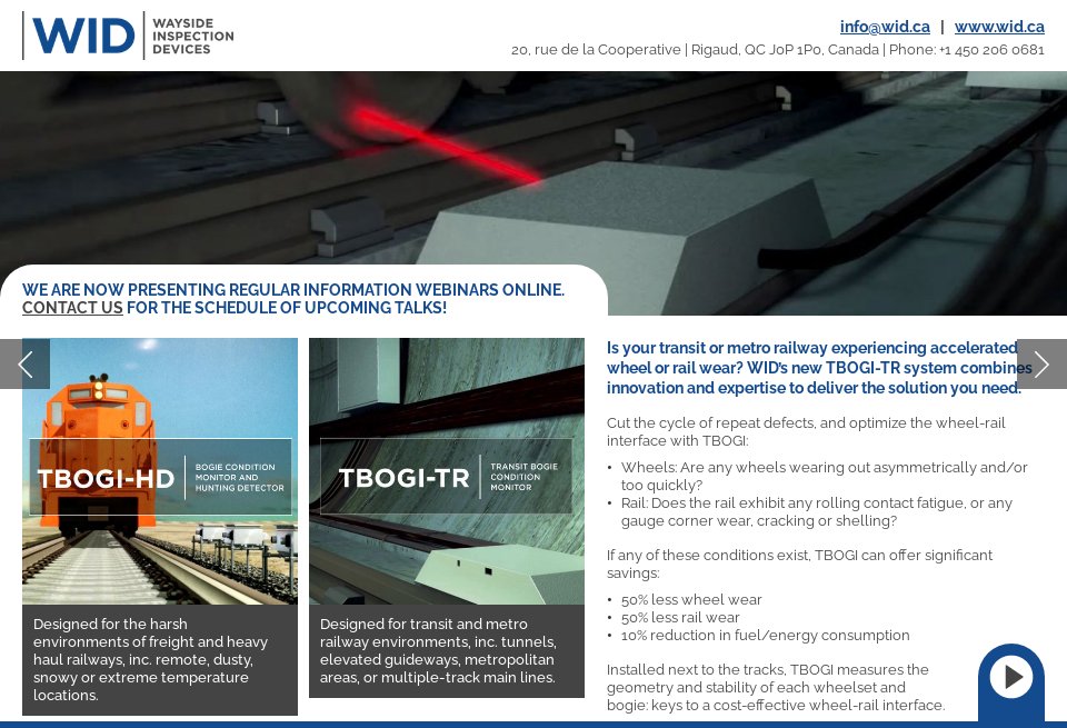 Transit Operator Inspection Device Wayside Inspection Devices - Future Rail | Issue 92 | September 2021